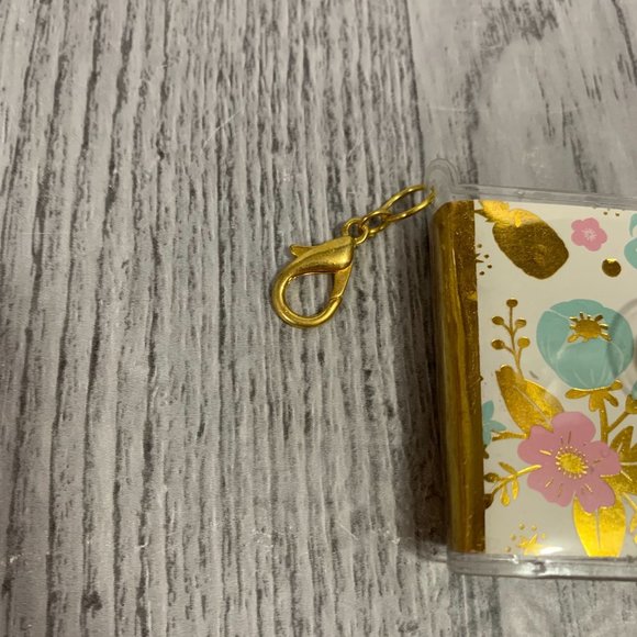 Recollection Mini Notebook Planner Charm Floral Charm Keyring - Picture 5 of 7